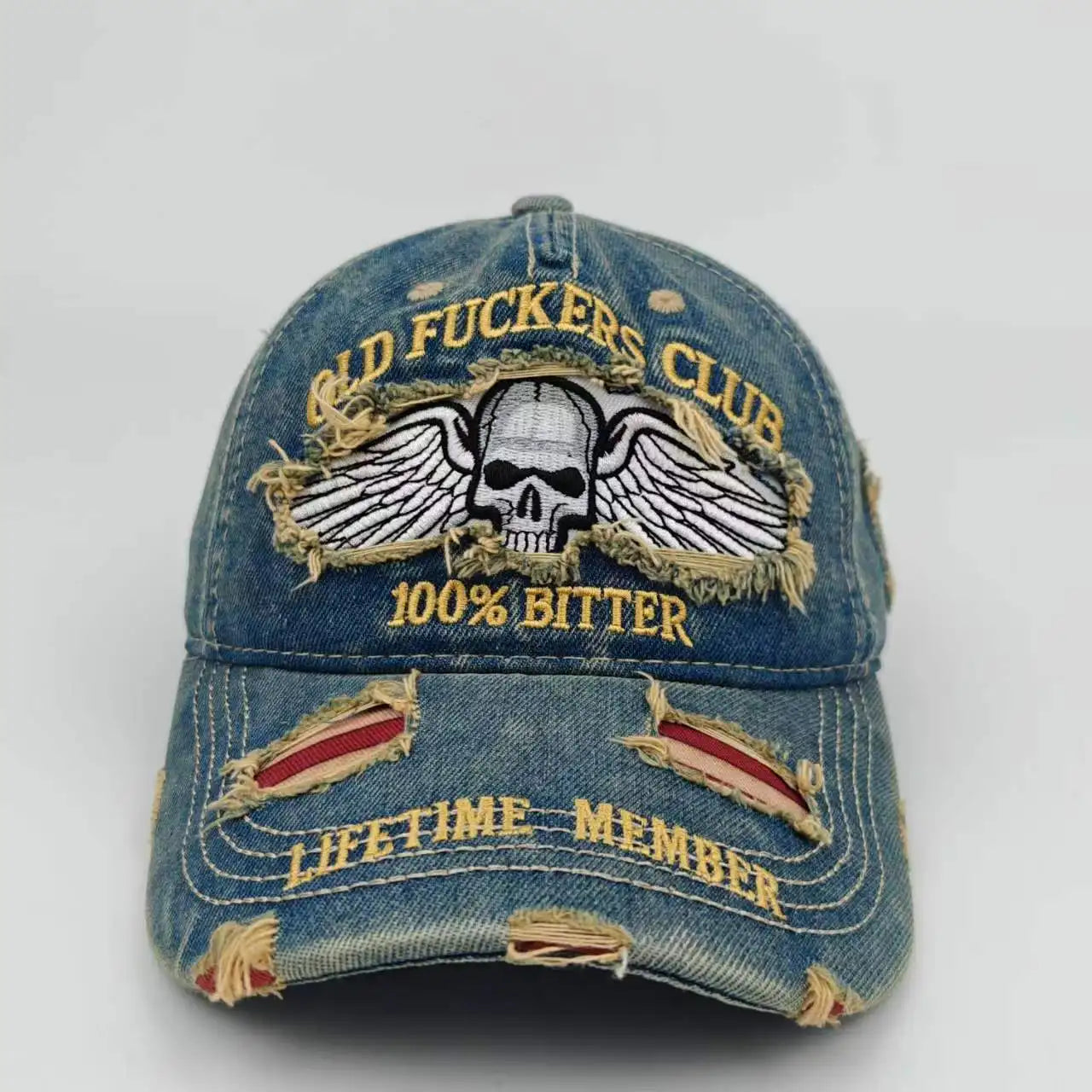 Embroidered 250th Anniversary Ripped Baseball Cap