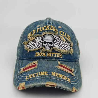 Embroidered 250th Anniversary Ripped Baseball Cap