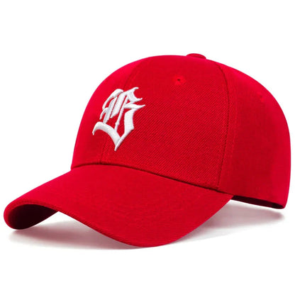 Unisex Gothic Letter Embroidery Baseball Caps
