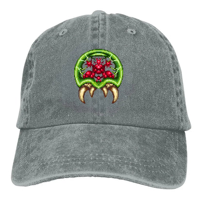 Giant Metroid Baseball Caps Peaked Cap Super Metroid Game