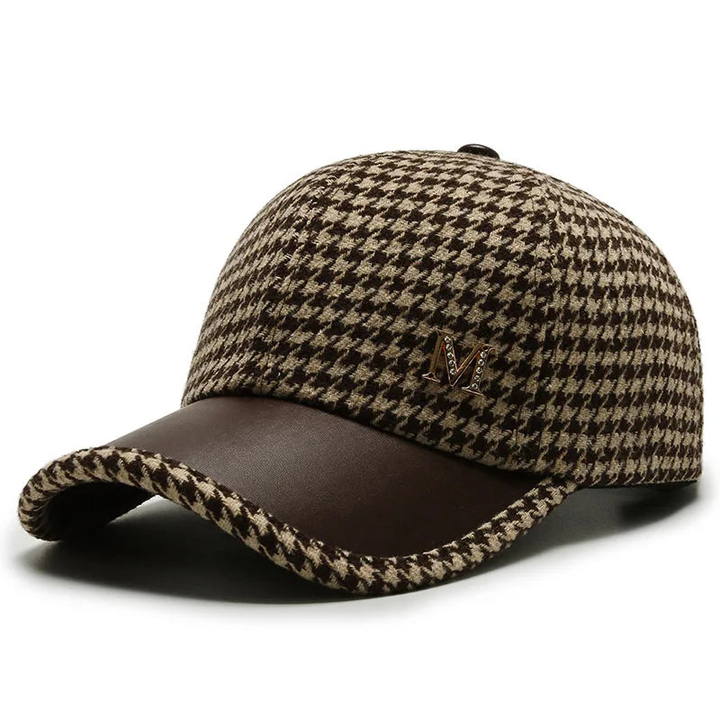 Fashions Check Baseball Cap For Women