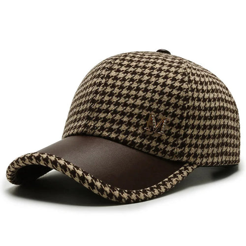 Fashions Check Baseball Cap For Women