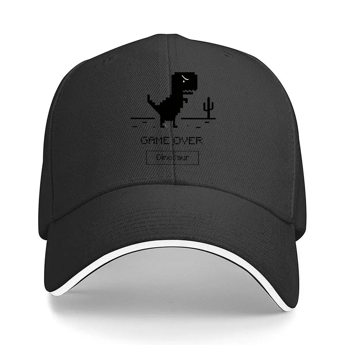Game Over Dinosaur Pixel Art Desert Hip Hop Hat Baseball Cap