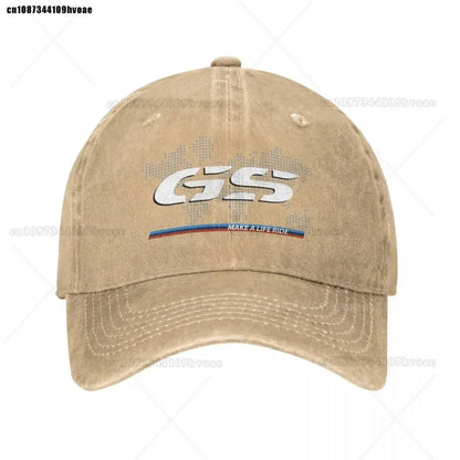 Motorcycle GS World Map Racing Baseball Cap