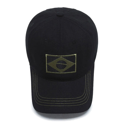 Unisex Brazilian Flag Embroidery Tactical Baseball Cap Classic Fashion Men Women