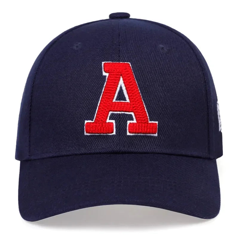 Unisex A Letter Embroidery Baseball Caps