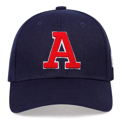Unisex A Letter Embroidery Baseball Caps