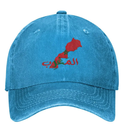 Morocco Map And Flag Casual Baseball Cap