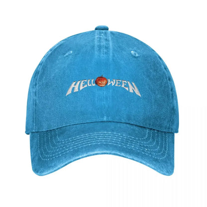 Vintage Helloween Heavy Metal Baseball Caps Unisex Distressed Washed