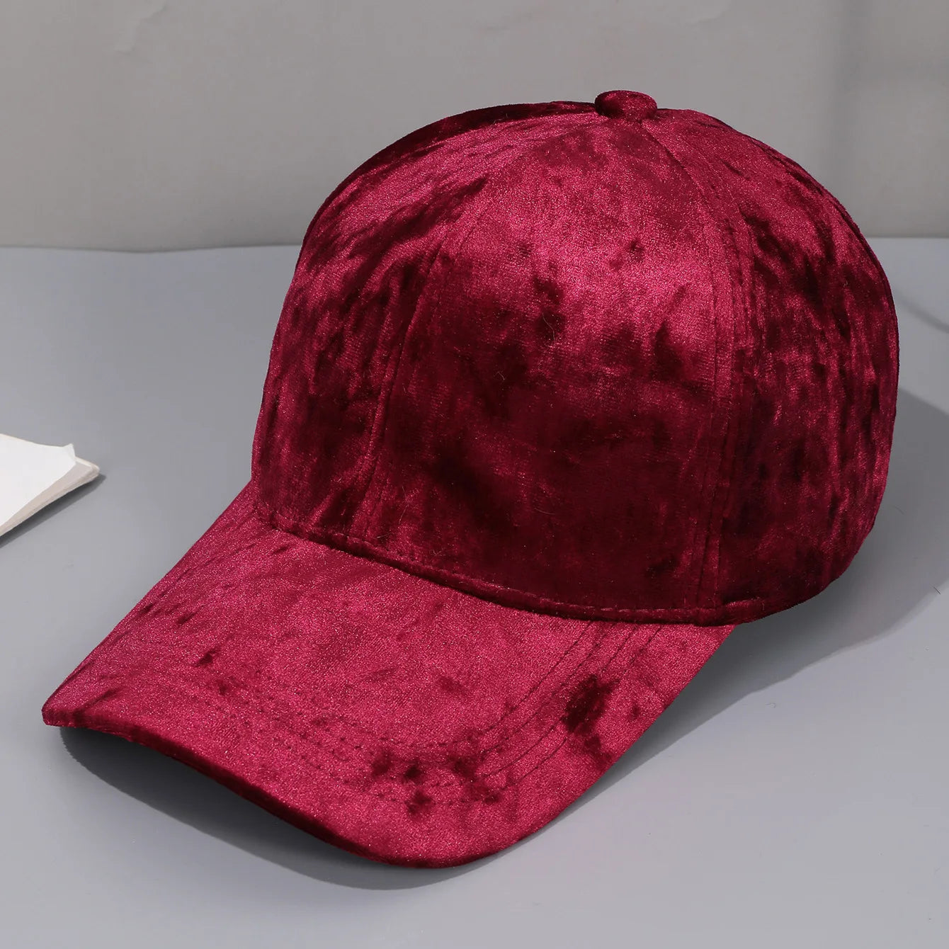 Autumn Winter Velvet Baseball Cap - Unisex Curved Brim Casual Hat