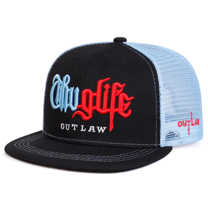 Personalized New Fashion Webhat Thug LIFE Embroidered Hip Hop Hat Snapback Hat