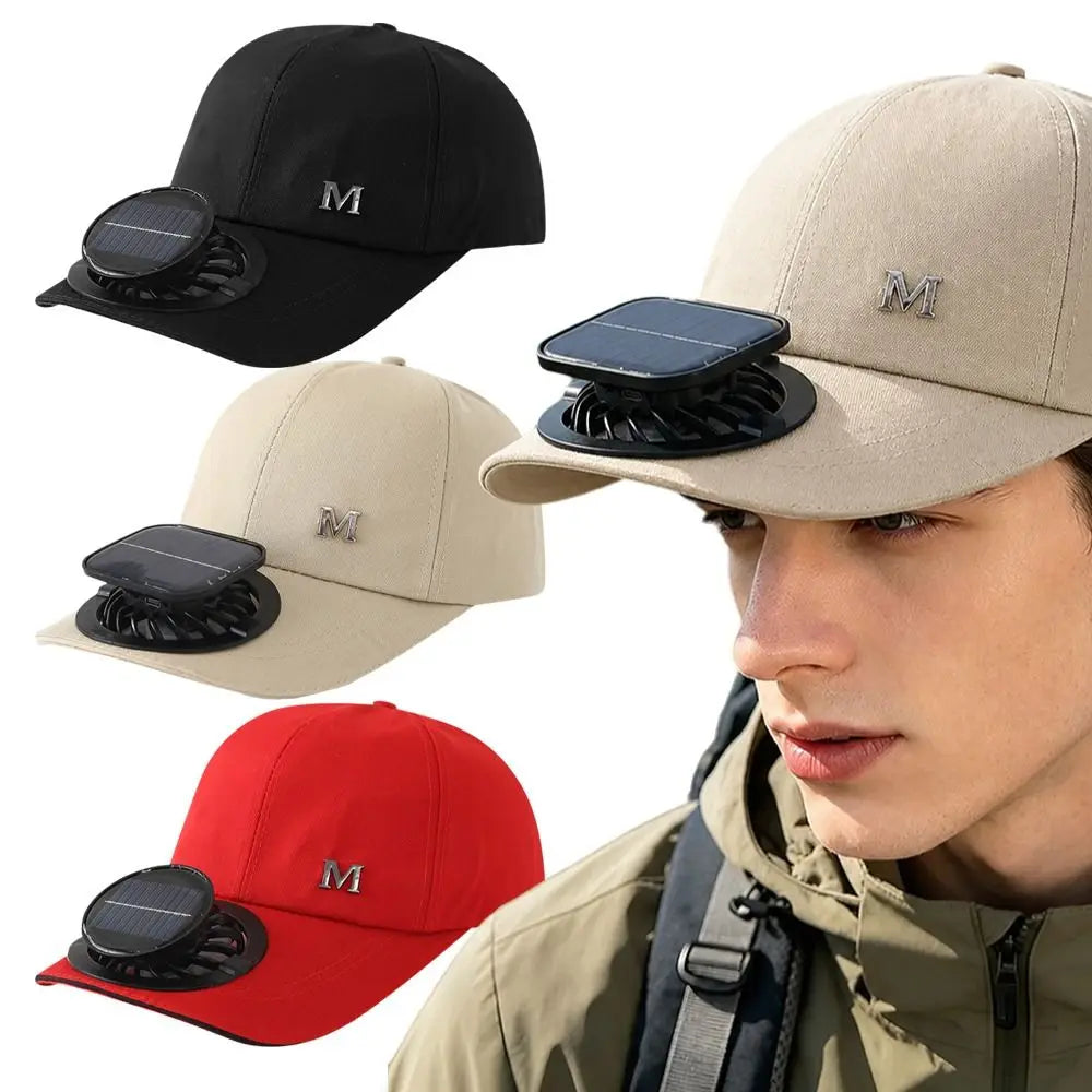 Fashion With Solar Powered Fan Baseball Cap