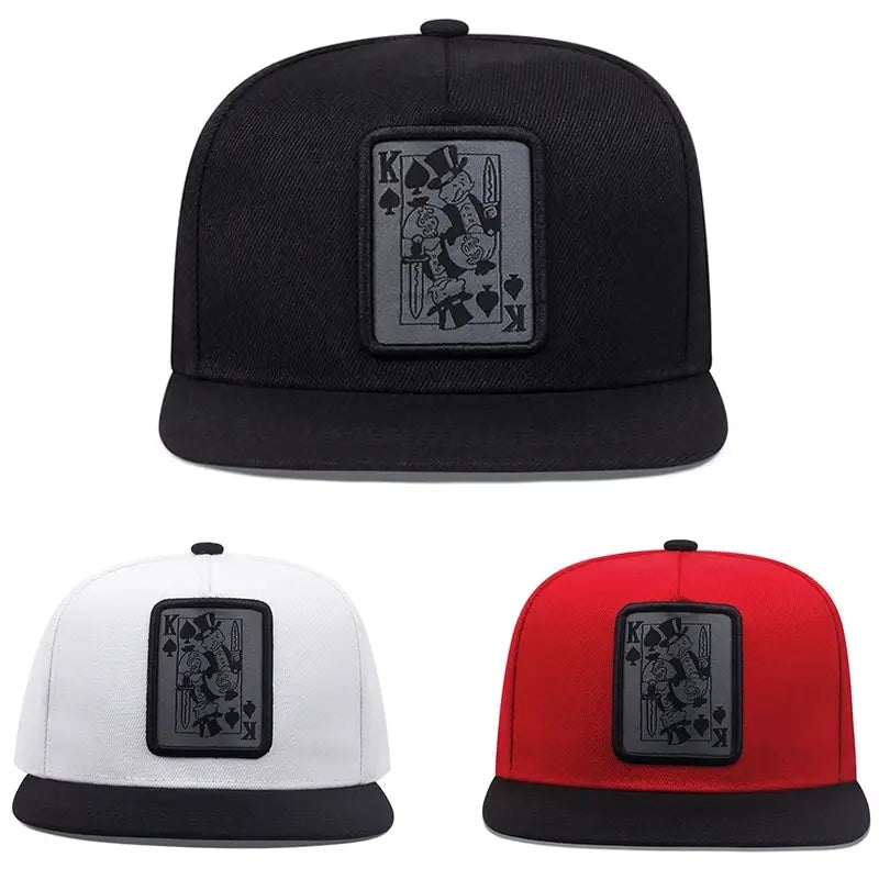 New Baseball Hip Hop Caps For Men Women Snapback Playing Card