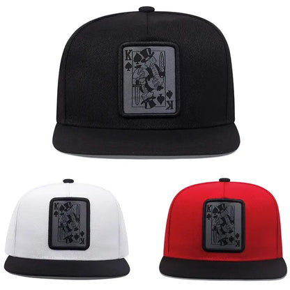 New Baseball Hip Hop Caps For Men Women Snapback Playing Card
