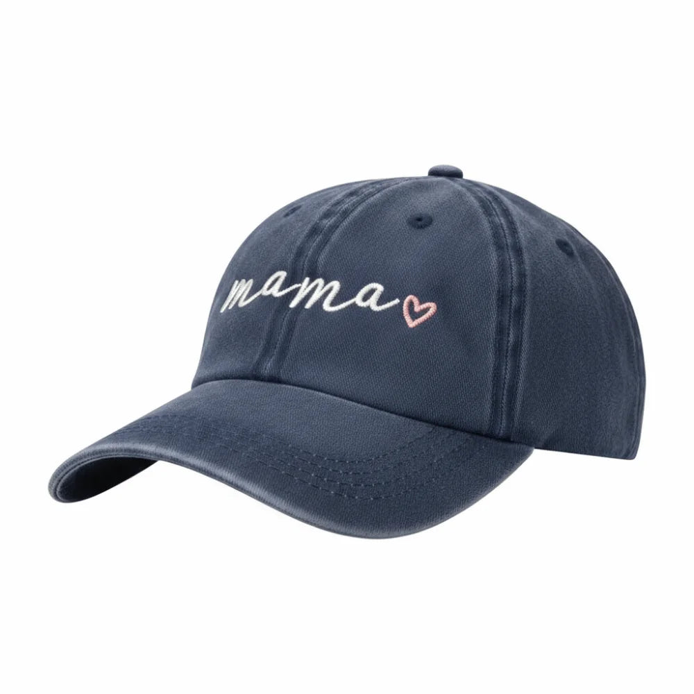 Washed Cotton Dad Mama Mini Love Caps Baseball Cap