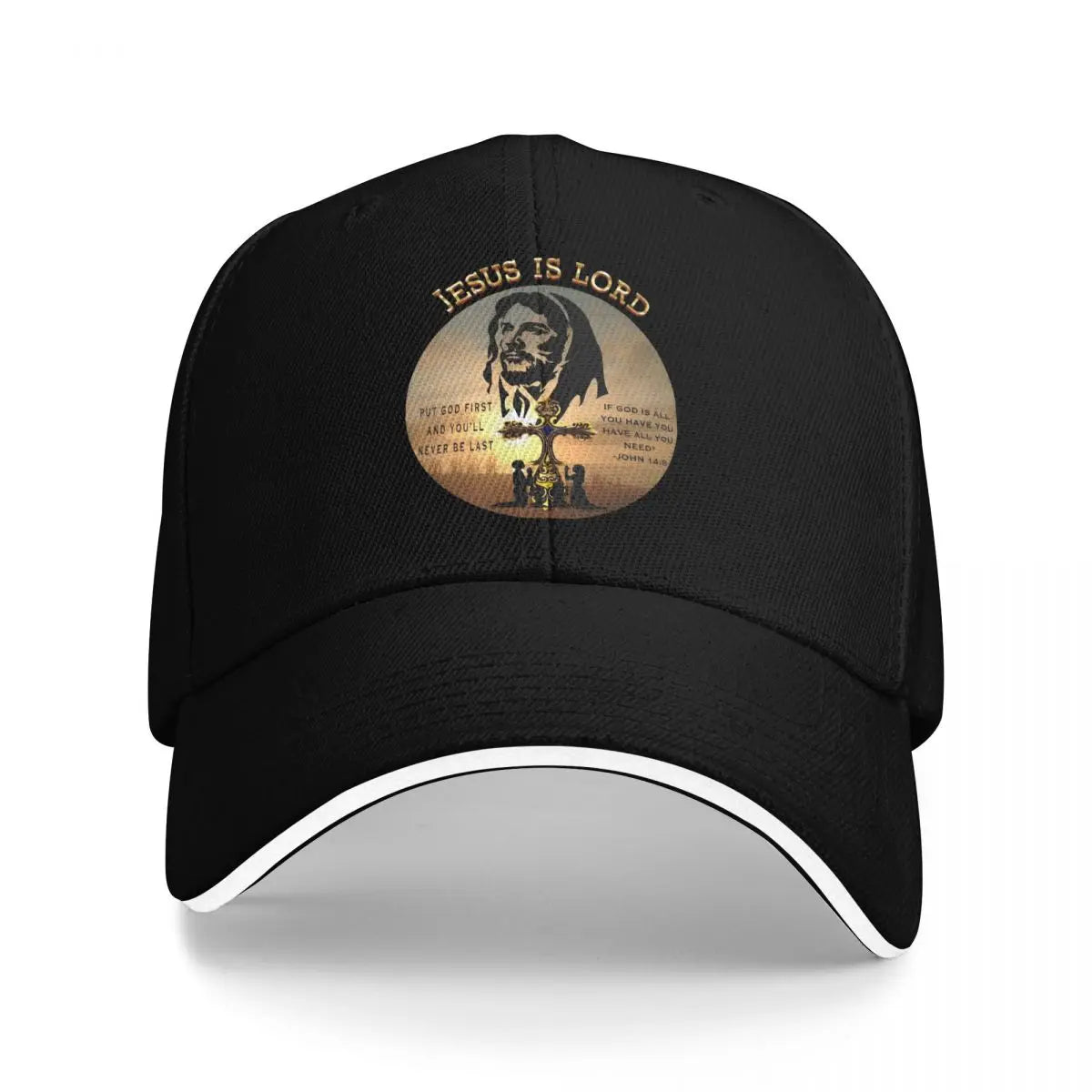 Baseball Caps Jesus Is Lord Bible Verse Awesome Graphic
