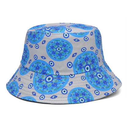 Panama Bucket Hats Animal Letter Print Fisherman Hat For Women Men