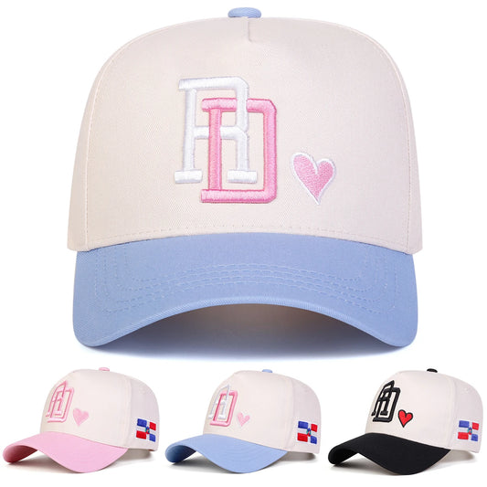 Unisex Letter Love Embroidery Baseball Caps