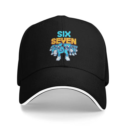 Meme 67 Six Seven 6 7 Steal a Brainrot Los 67 Baseball Caps