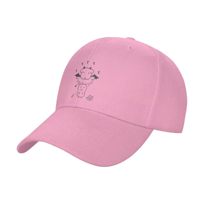 Summer Black Background Ghost Dog Dark Style Baseball Cap