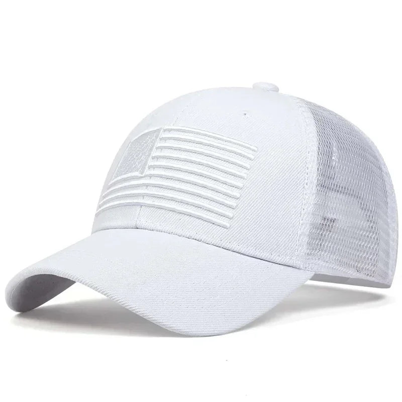 Unisex American Flag Embroidery Baseball Caps