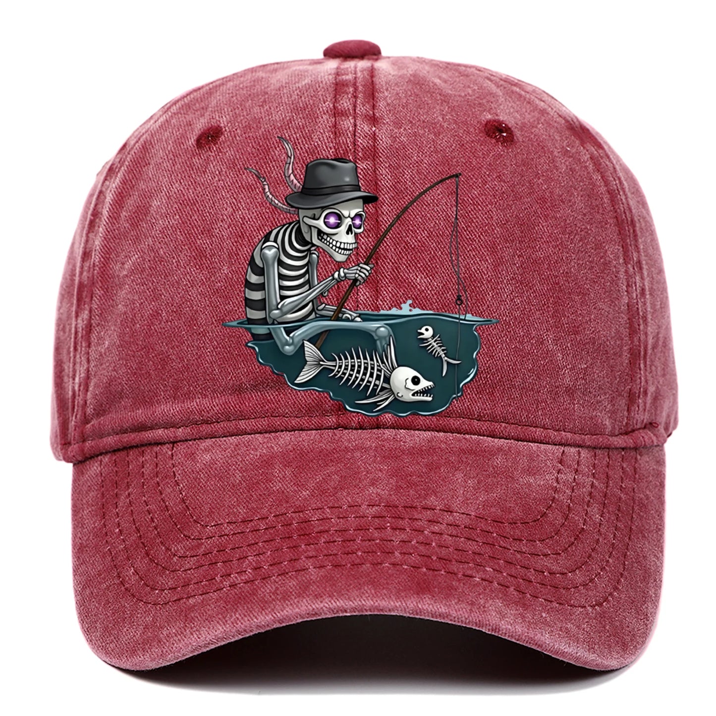 Personalized Skull Print Baseball Cap For Men And Women, Halloween Party Decoration Hat