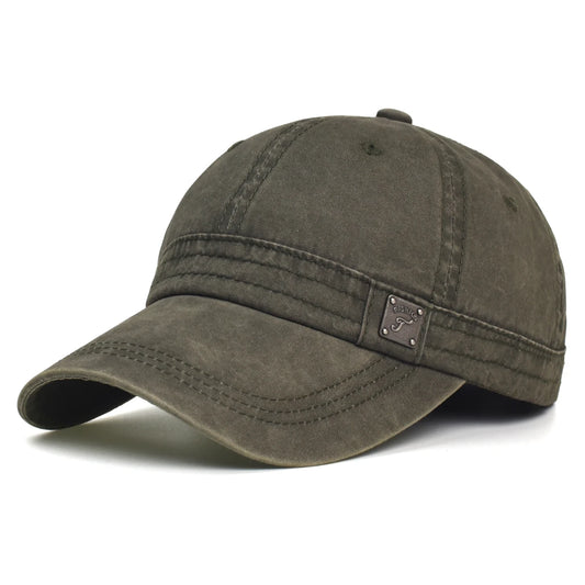 Four Seasons Washed Cotton Baseball Cap Men Women