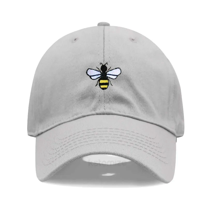 Honeybee Embroidered Baseball Cap For Women Men