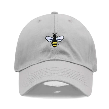 Honeybee Embroidered Baseball Cap For Women Men