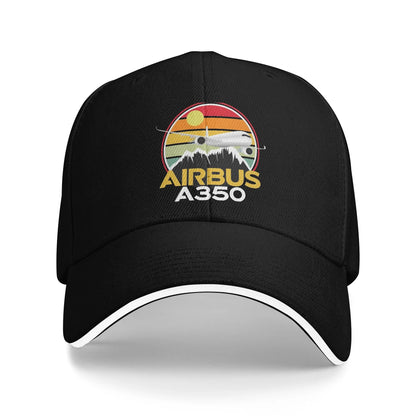 Airbus A350 Sunset Pilot Casual Baseball Cap