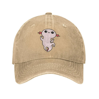 Vintage Cartoon Axolotl Baseball Caps