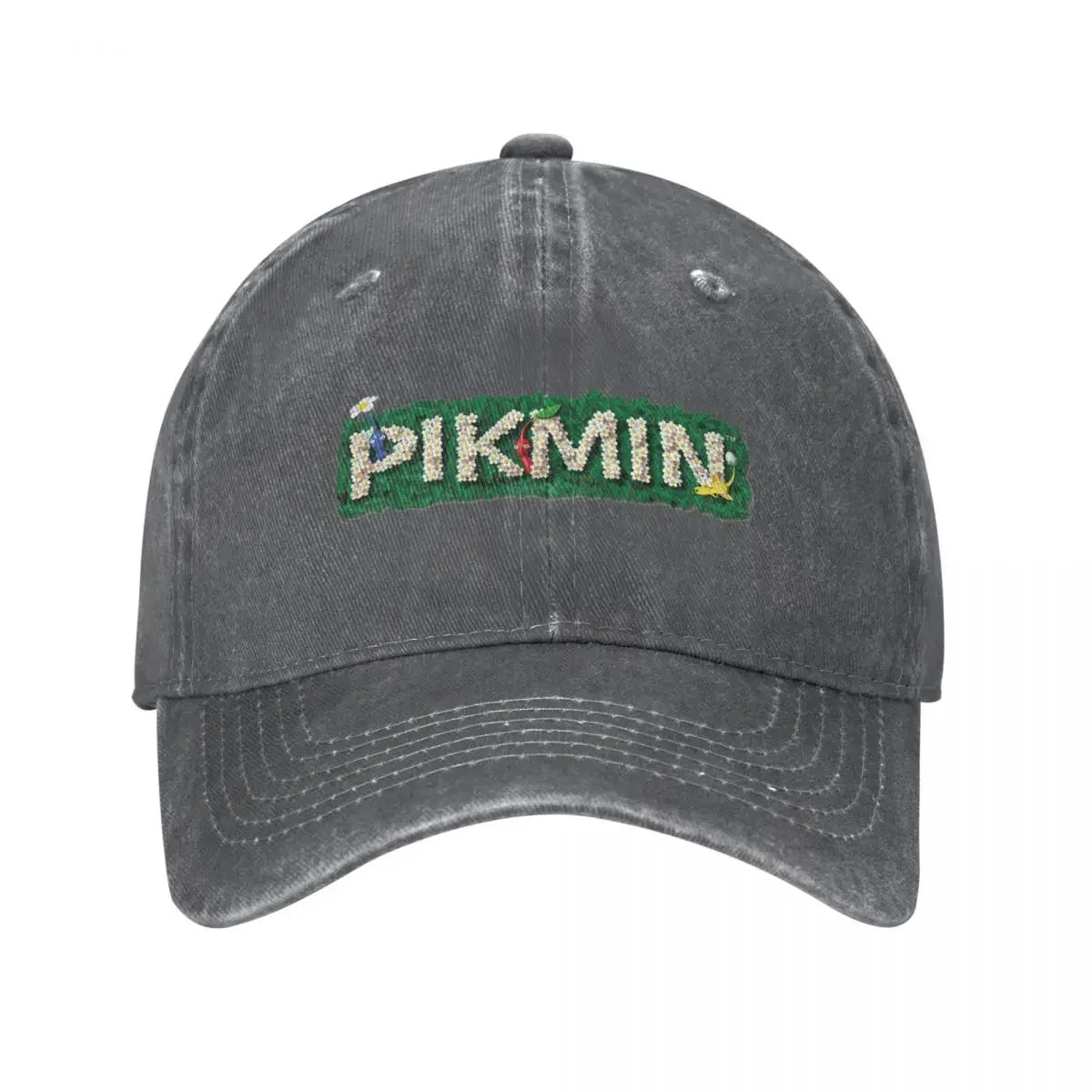 Pikmin Logo Baseball Caps Vintage Distressed Denim