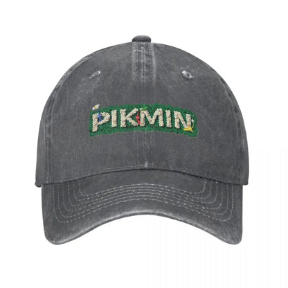 Pikmin Logo Baseball Caps Vintage Distressed Denim
