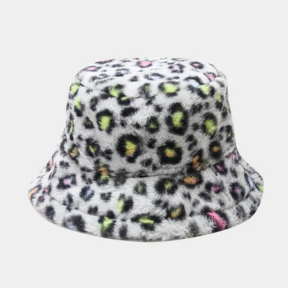Autumn Winter Warm Hat Men Women Thick Plush Bucket Hat