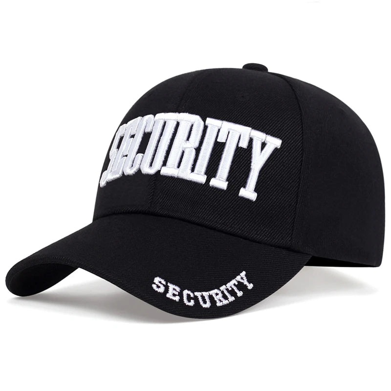 SECURITY Letter Embroidery Baseball Cap