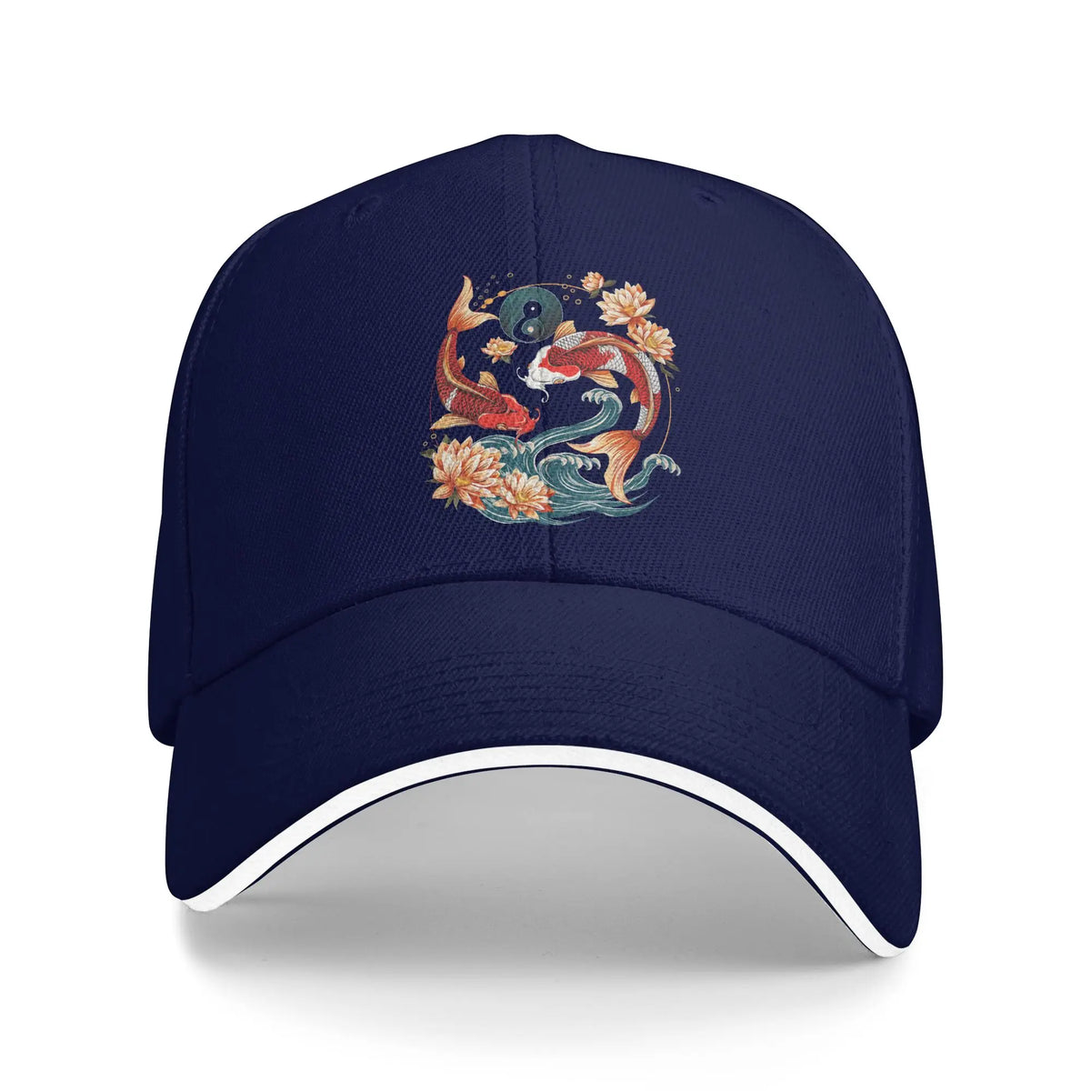 Japanese Koi Fish Sakura Baseball Cap