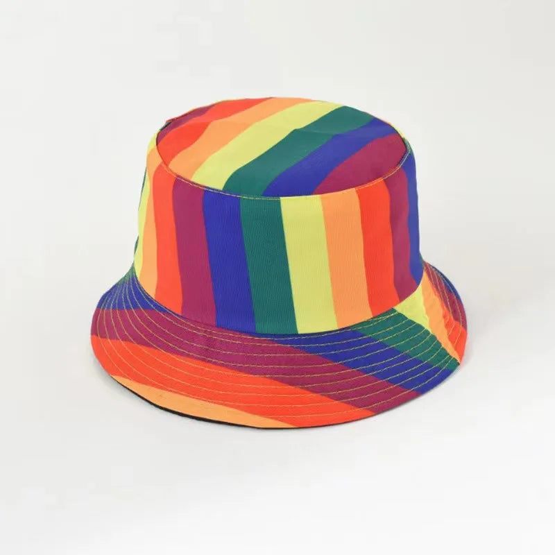 New Fashion Graffiti Sunscreen Bucket Hats Fashion Letter Print Fisherman