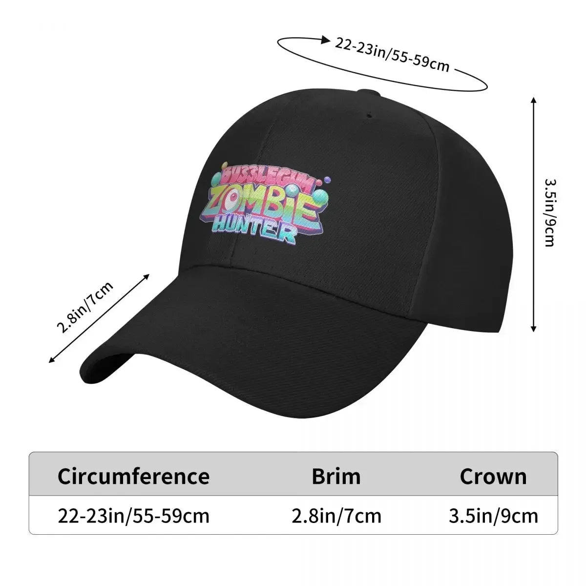 Bubblegum Zombie Hunter Baseball Cap