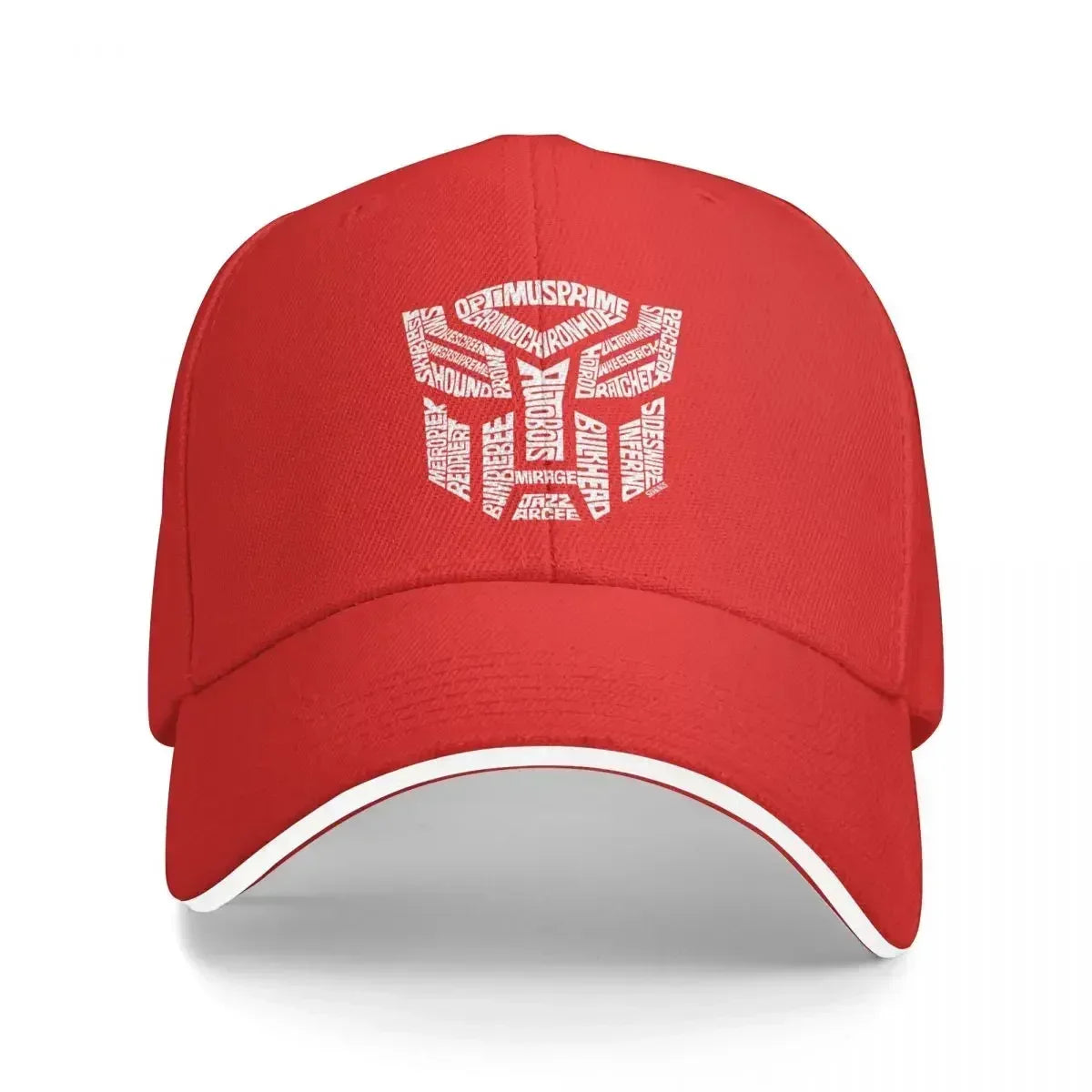 White Transformer Autobots Film Washed Men's Baseball Cap