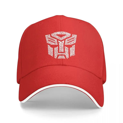 White Transformer Autobots Film Washed Men's Baseball Cap