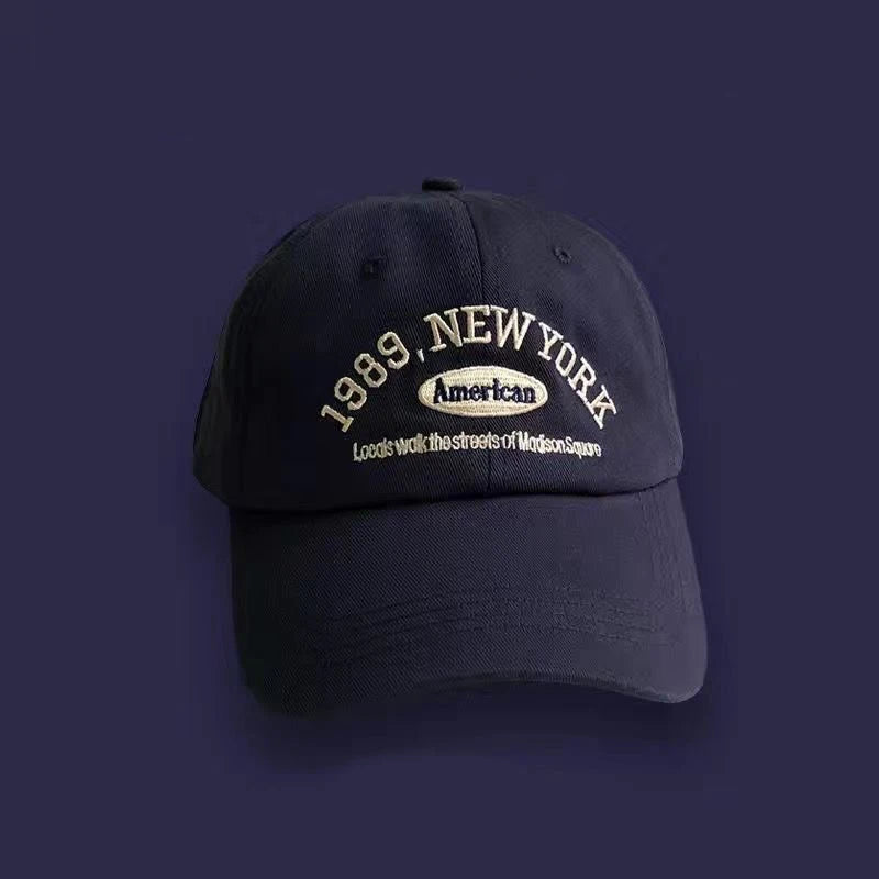 Korean Retro Baseball Hat Women's Autumn Winter Versatile Ins Street Letter
