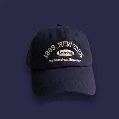 Korean Retro Baseball Hat Women's Autumn Winter Versatile Ins Street Letter