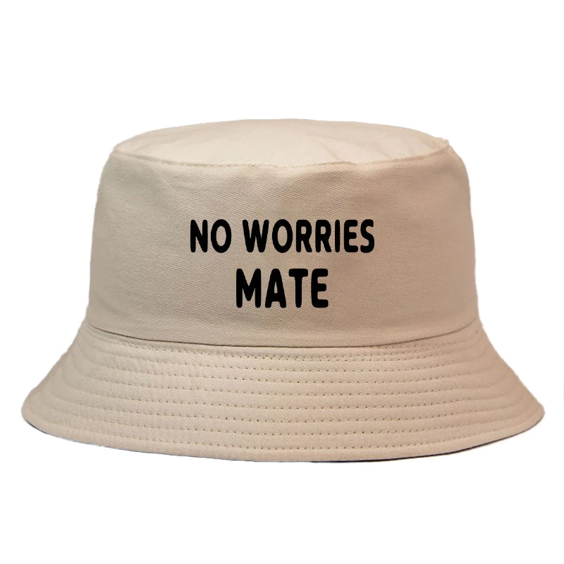 No Worry Mate Reversible Bucket Hat Fashion Girl Boy