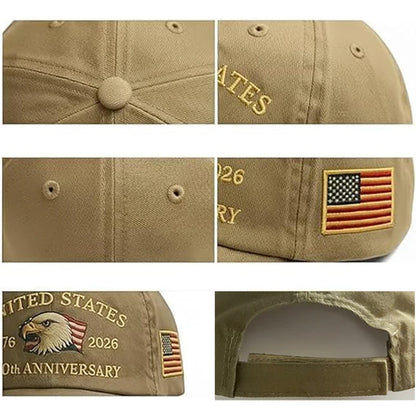 250th Anniversary Hat USA Patriotic Baseball Caps For Men Women