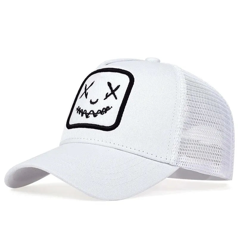 Unisex Ghost Face Embroidery Baseball Caps