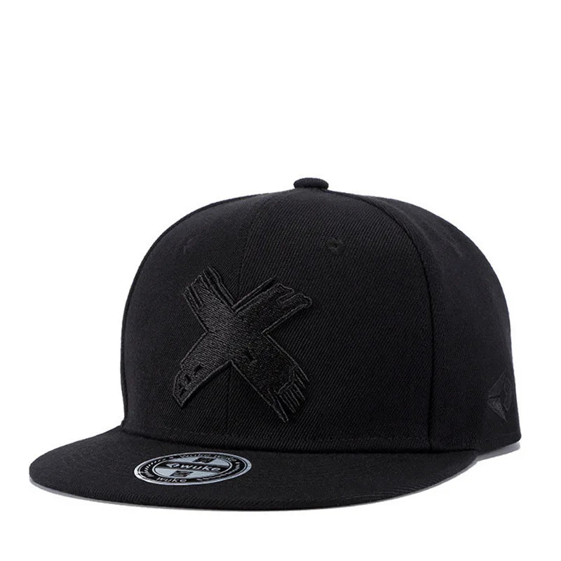IPC New Unisex Simple Letter X Embroidery Hip-hop Snapback Caps