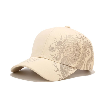 Printing Chinese Dragon Men's Baseball Caps