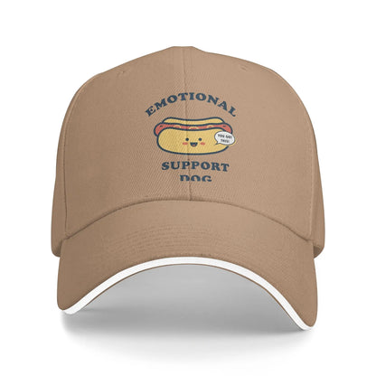 Summer Casual Baseball Cap Emotional Support Hotdog Outdoor Sport For Couple Women
