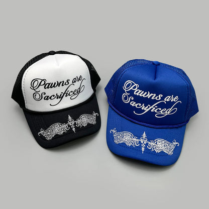 New Unisex Personal Printed Letters Wing Baseball Hats