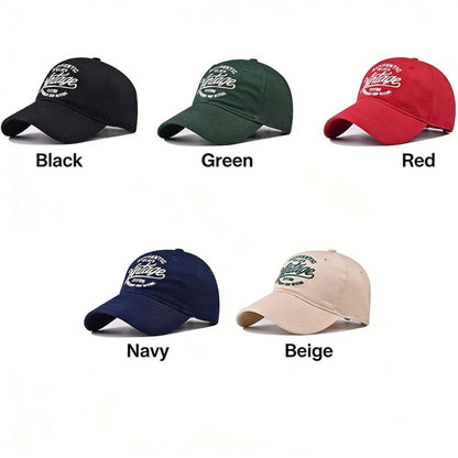 American Vintage Letter Embroidered Sun Hat Unisex Baseball Cap